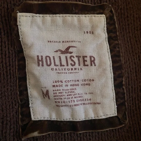 EXTREMELY RARE Twilight Y2K Hollister Bella Swan Brown Baby Doll Cardigan - Picture 4 of 4